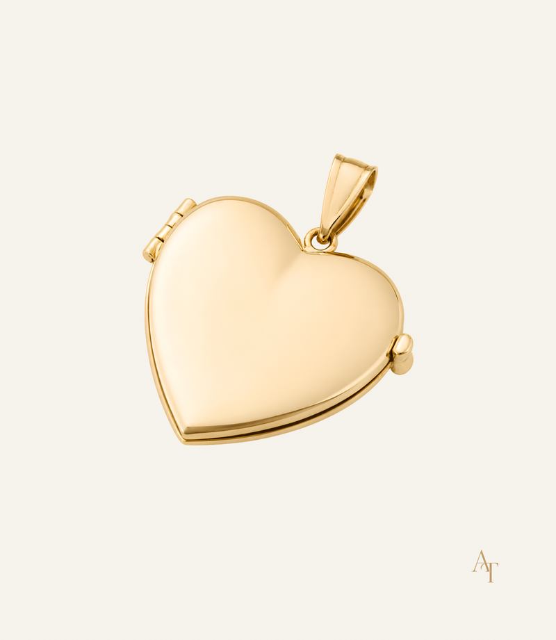9Kt Yellow Gold Heart Locket